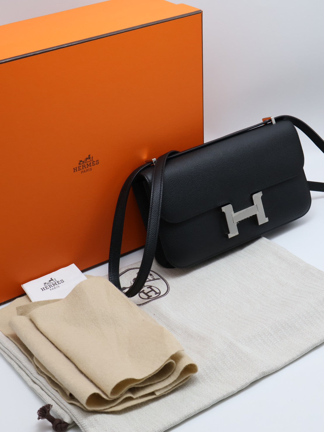 HERMES Constance elan 24 - 黑銀 W