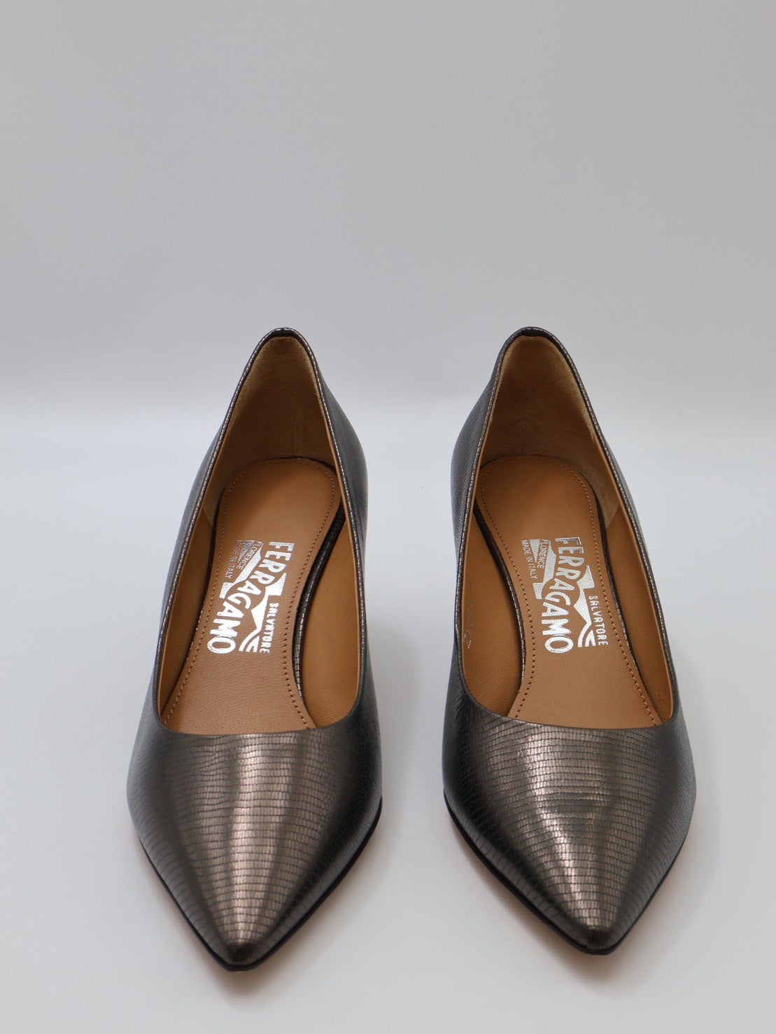 Salvatore Ferragamo 尖頭中跟鞋 - 38