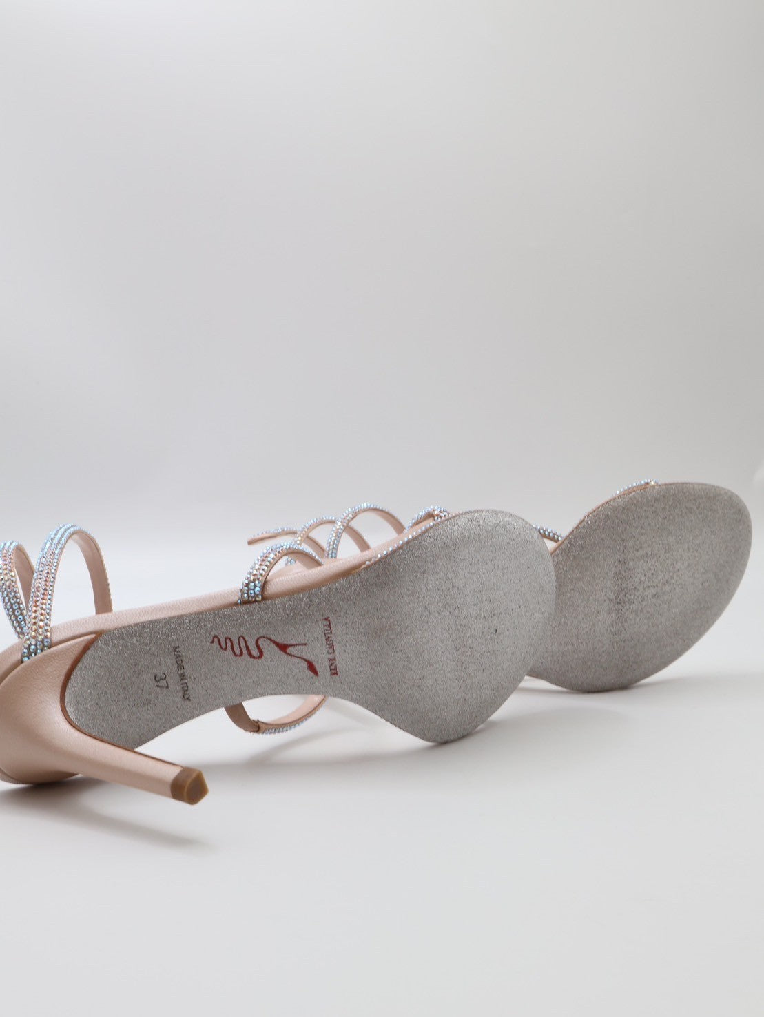 Rene caovilla 晚裝綁帶高跟鞋 - 粉 37