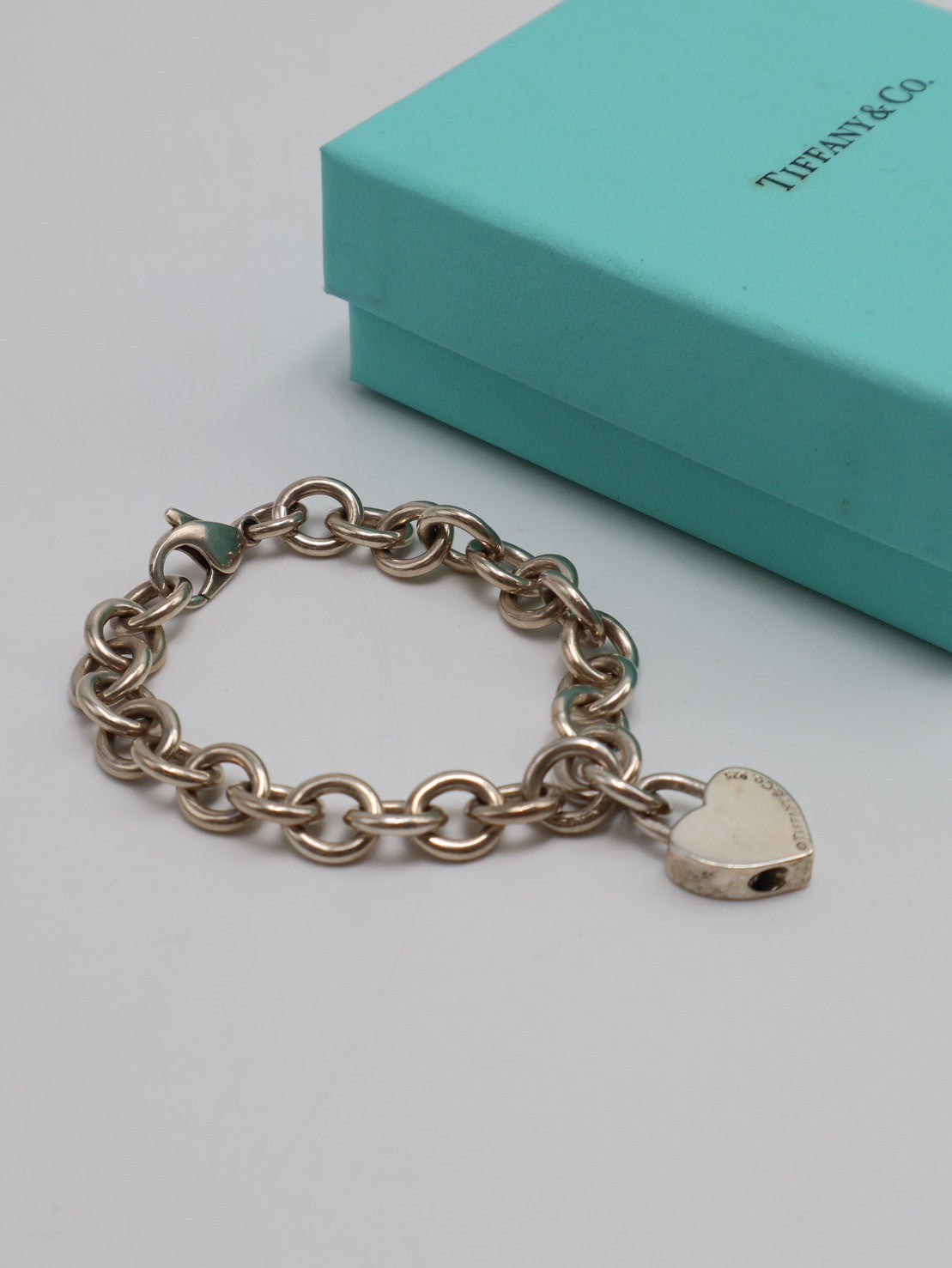 Tiffany&Co 心型鎖吊墜手鍊