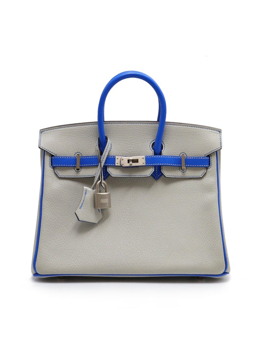 HERMES Birkin 25 - 珍珠灰拚水妖藍 D