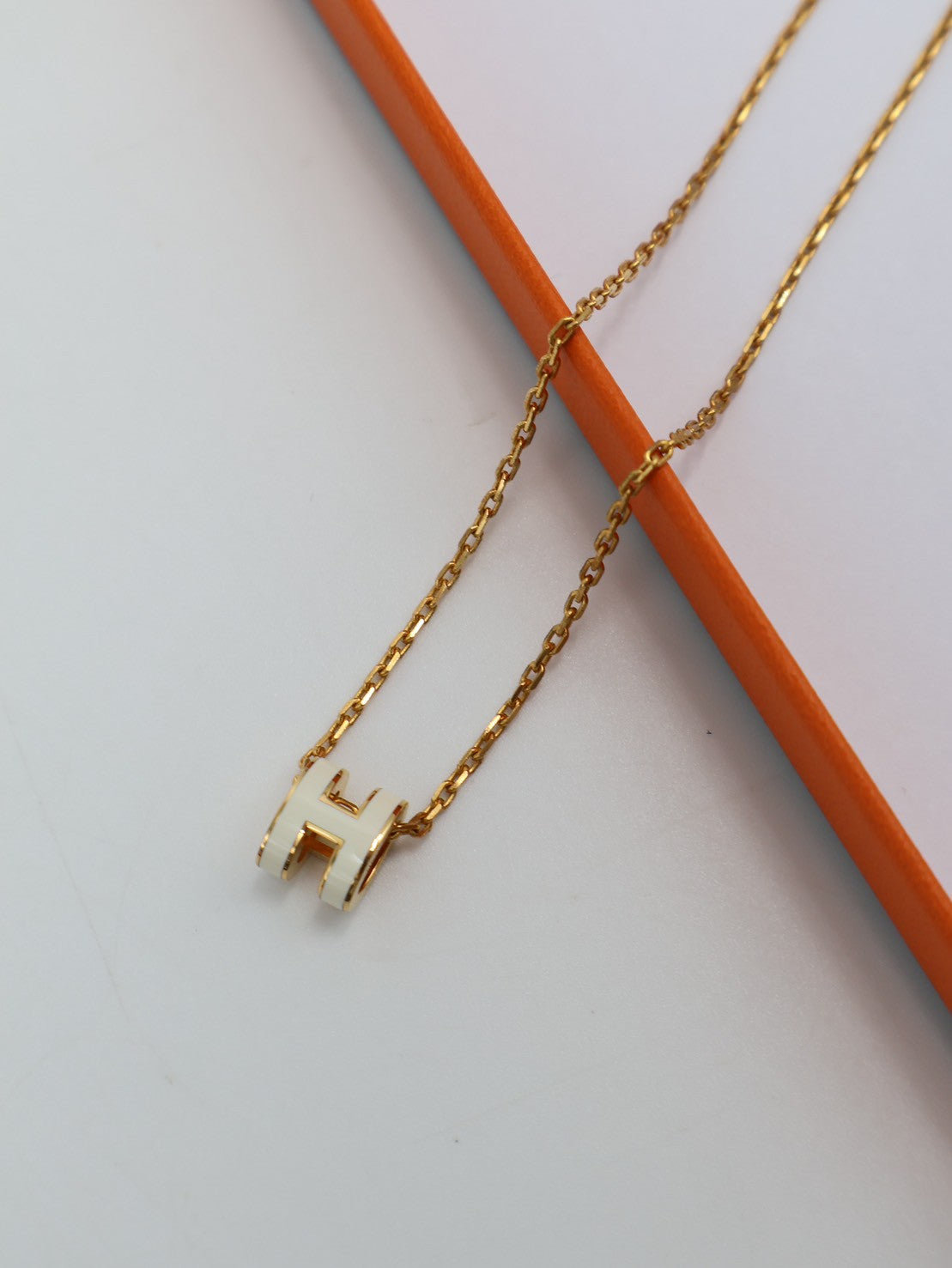 HERMES Mini pop H項鍊 - 白金