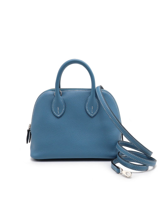 HERMES Mini bolide - 新牛仔藍銀 W