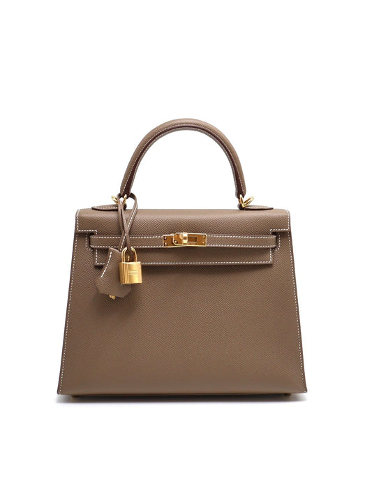 HERMES Kelly 25 - 灰金