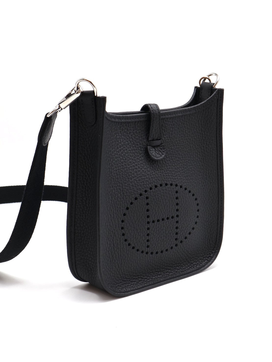 HERMES Mini evelyne - 黑銀 W