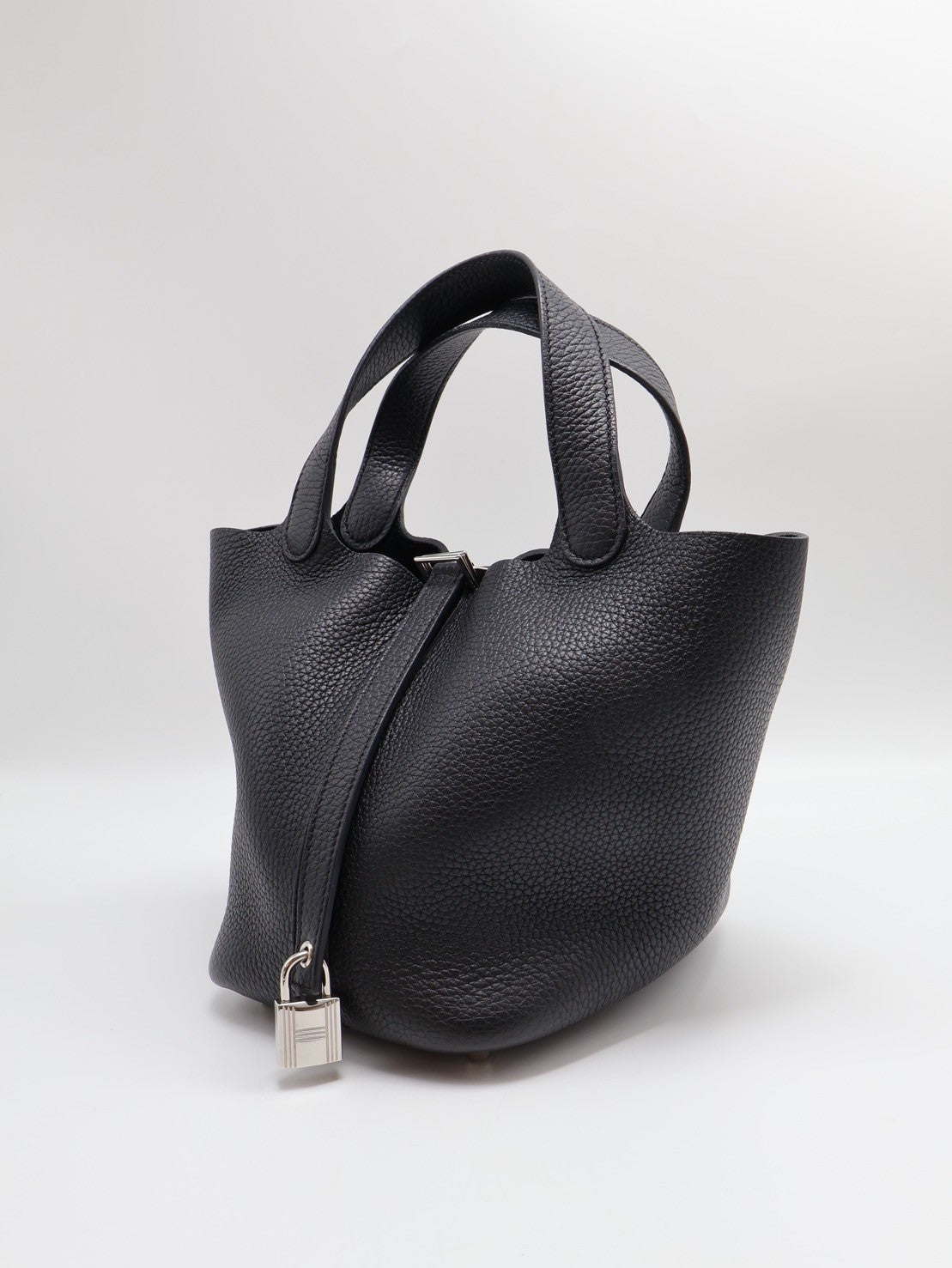 HERMES Picotin 18 - 黑銀 B