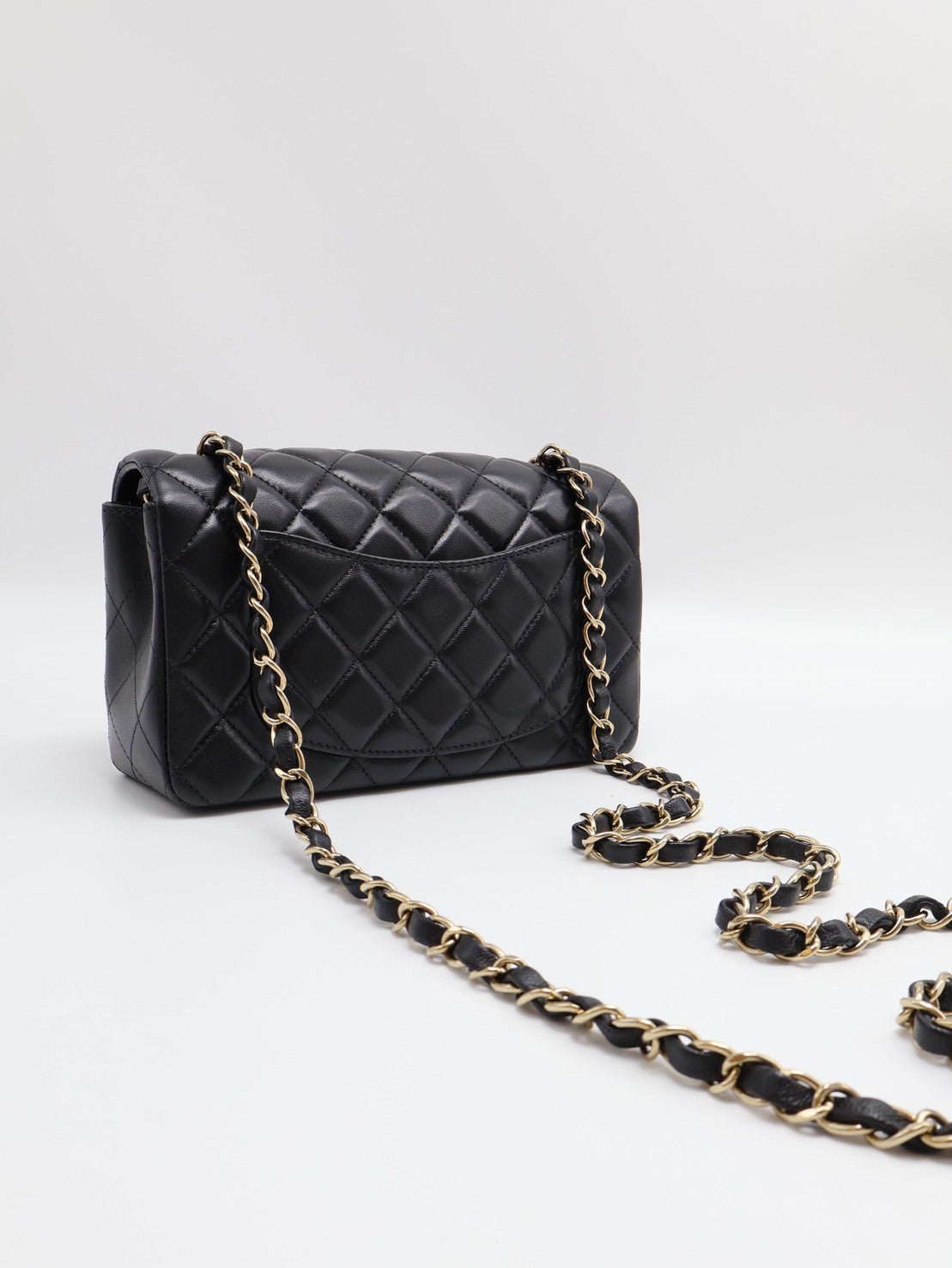 CHANEL 經典口蓋包 Mini CF20 - 黑金