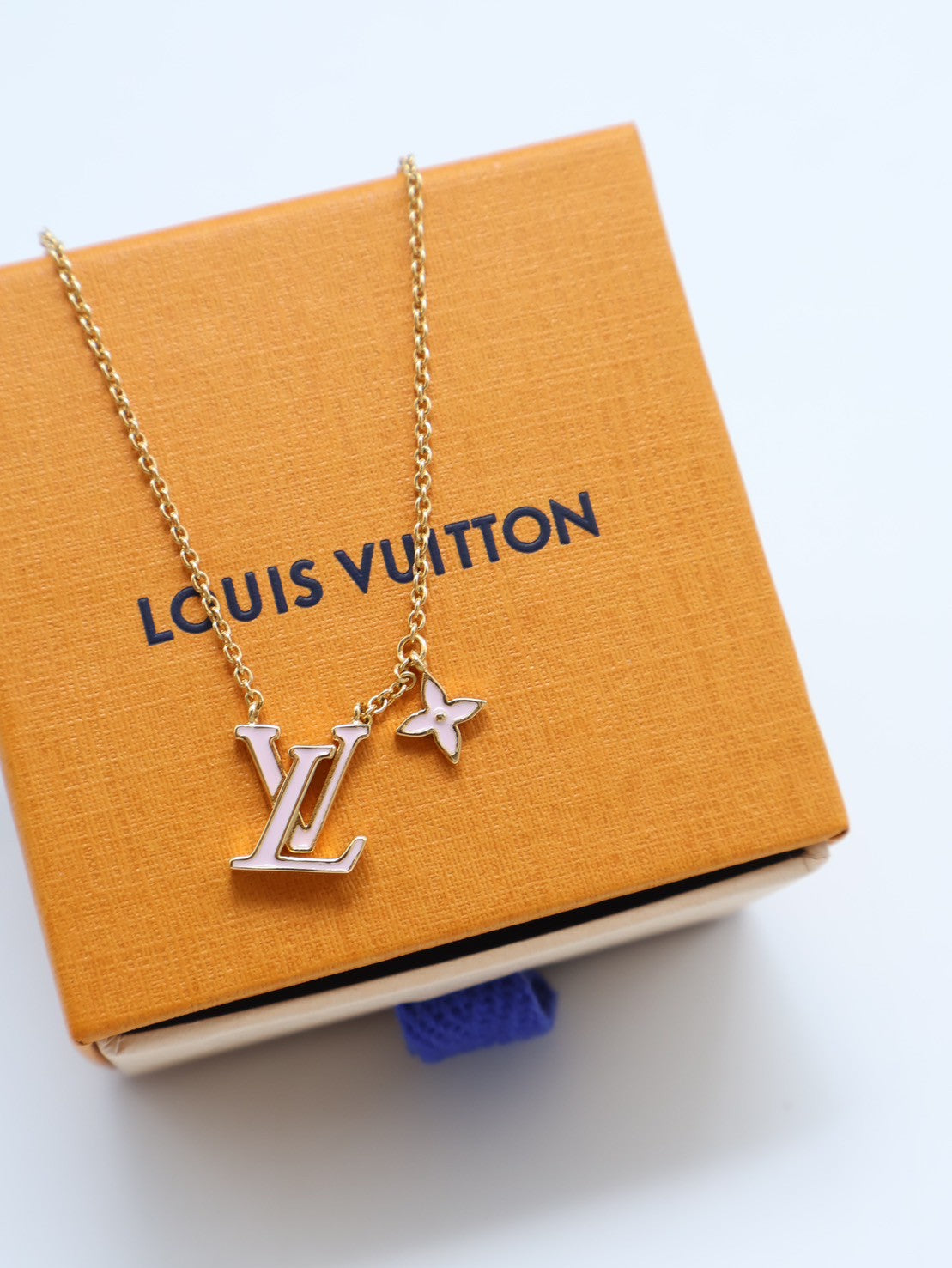 LOUIS VUITTON Iconic琺瑯項鍊 - 粉色