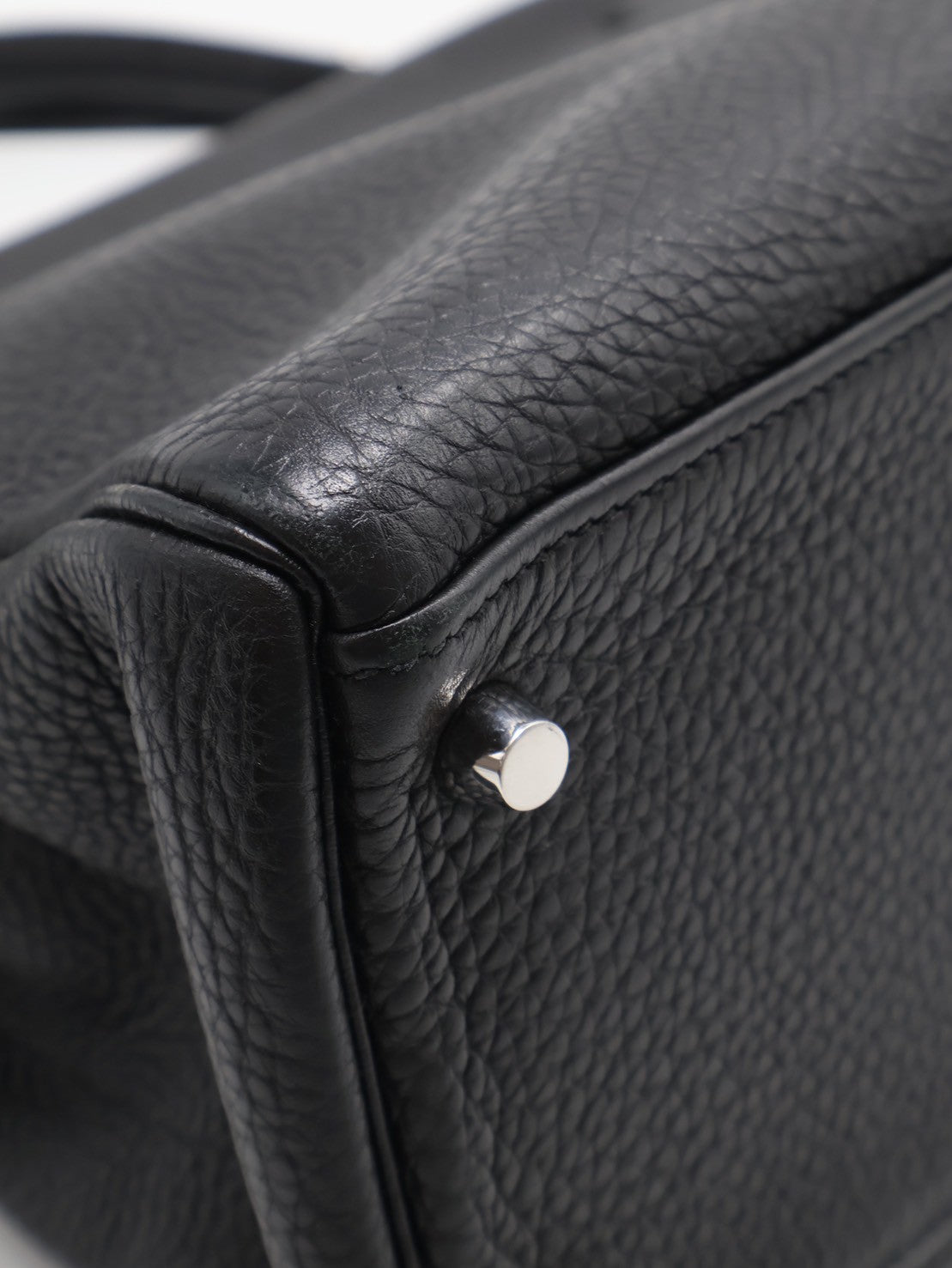 HERMES Kelly 32 - 黑銀 🅀