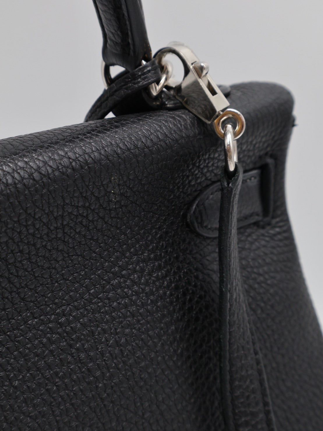 HERMES Kelly 32 - 黑銀 🅀
