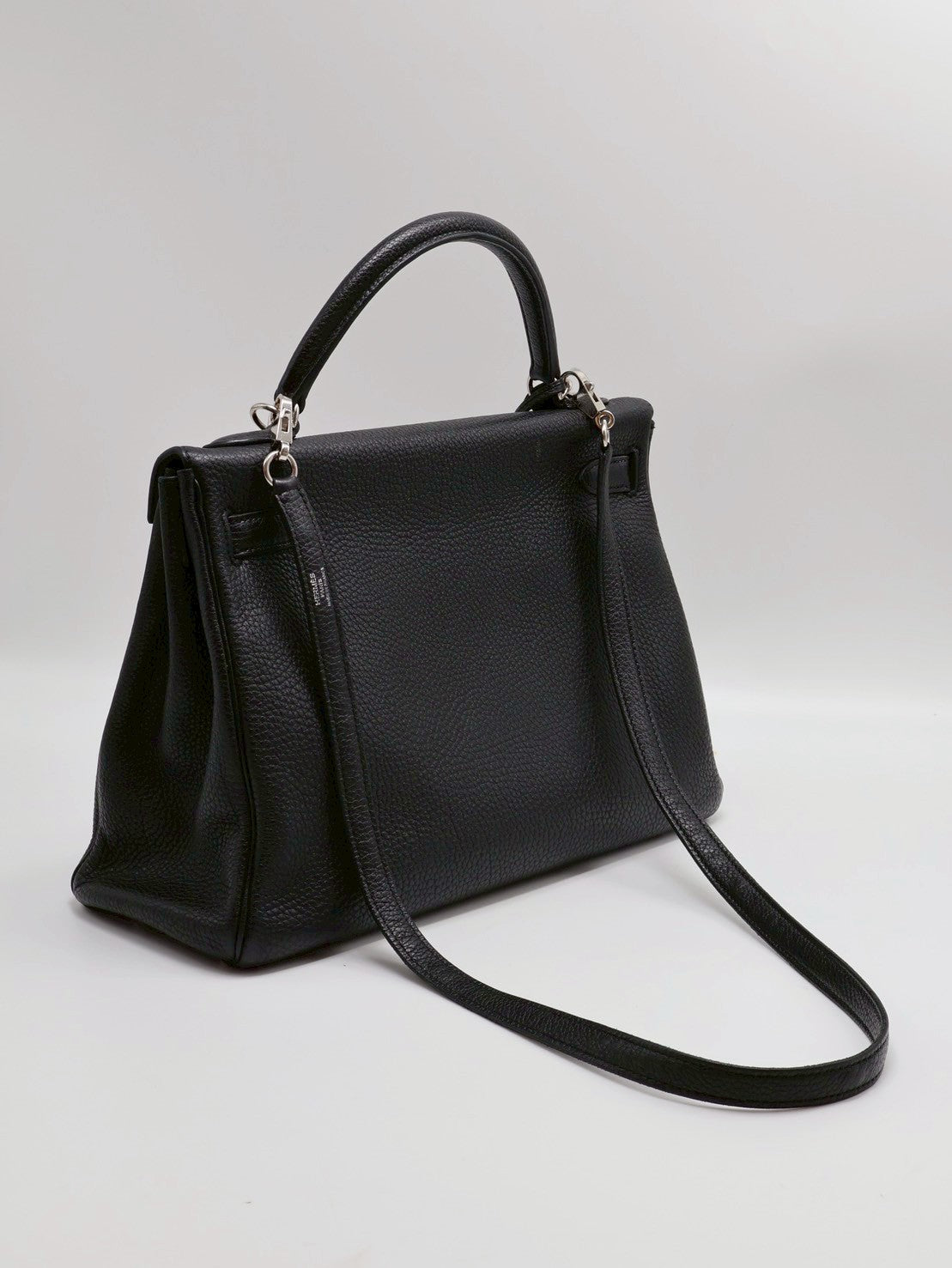 HERMES Kelly 32 - 黑銀 🅀