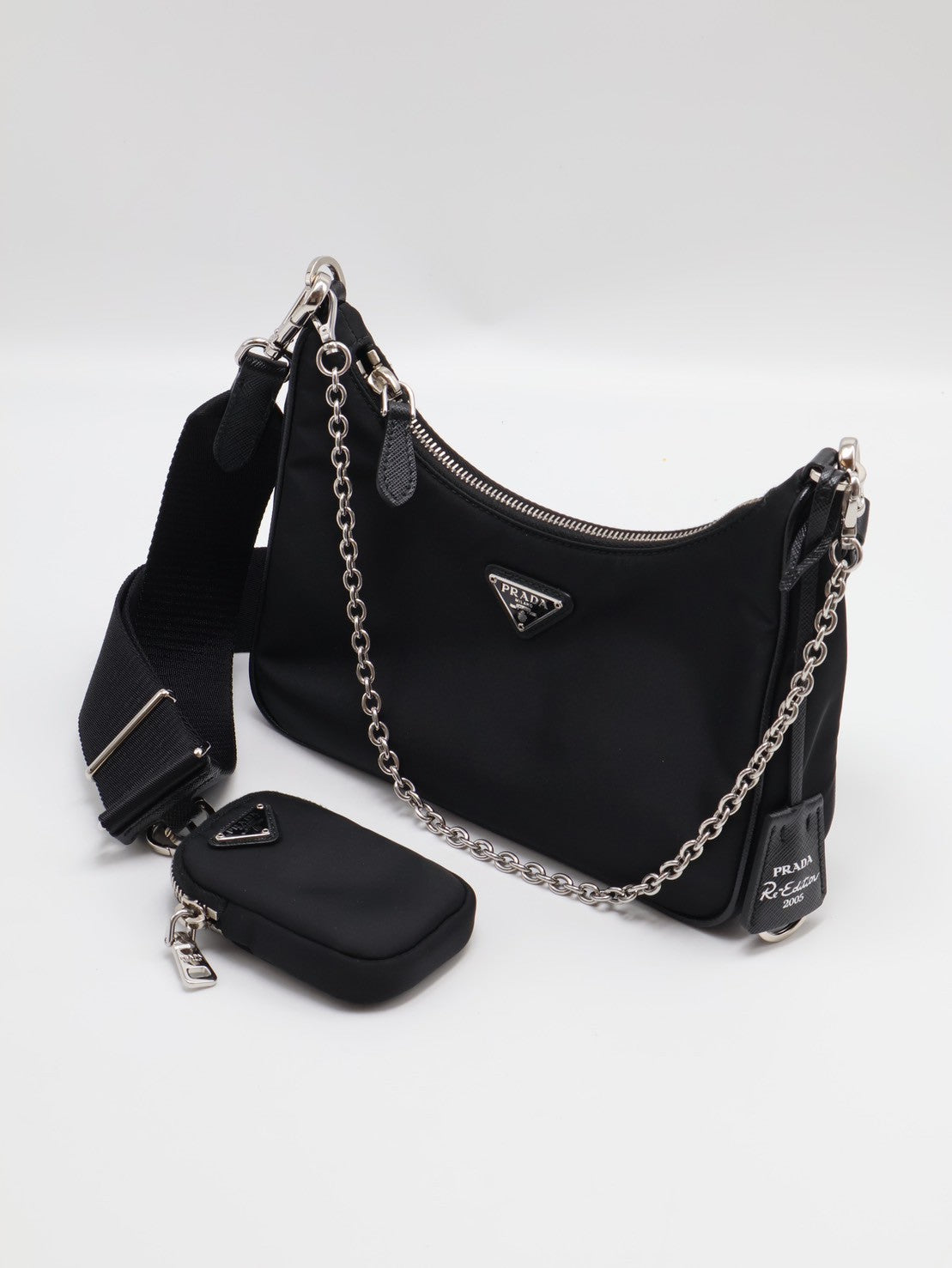 PRADA 經典三合一尼龍斜背包