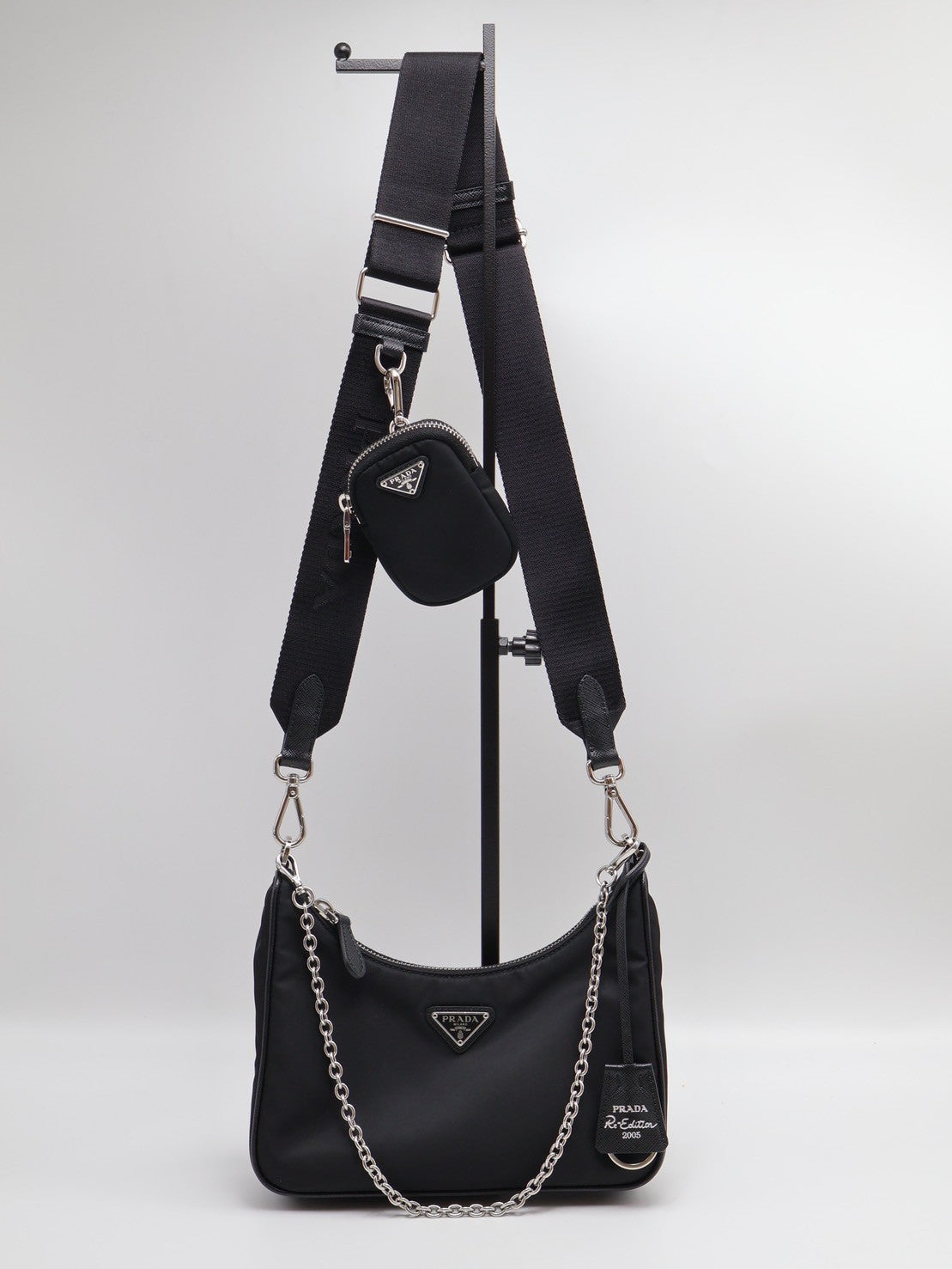 PRADA 經典三合一尼龍斜背包