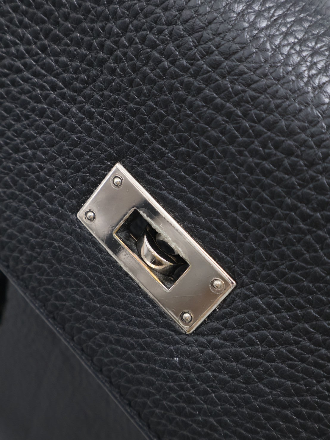 HERMES Kelly 32 - 黑銀 🅀