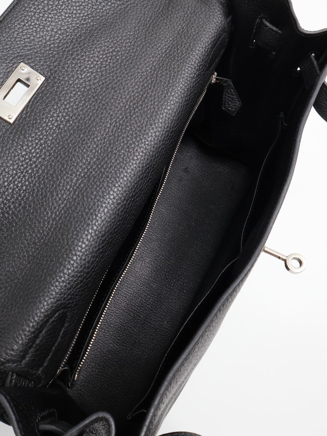 HERMES Kelly 32 - 黑銀 🅀