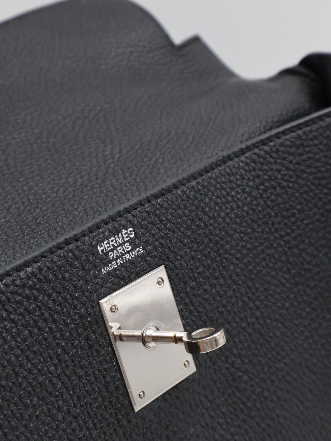 HERMES Kelly 32 - 黑銀 🅀