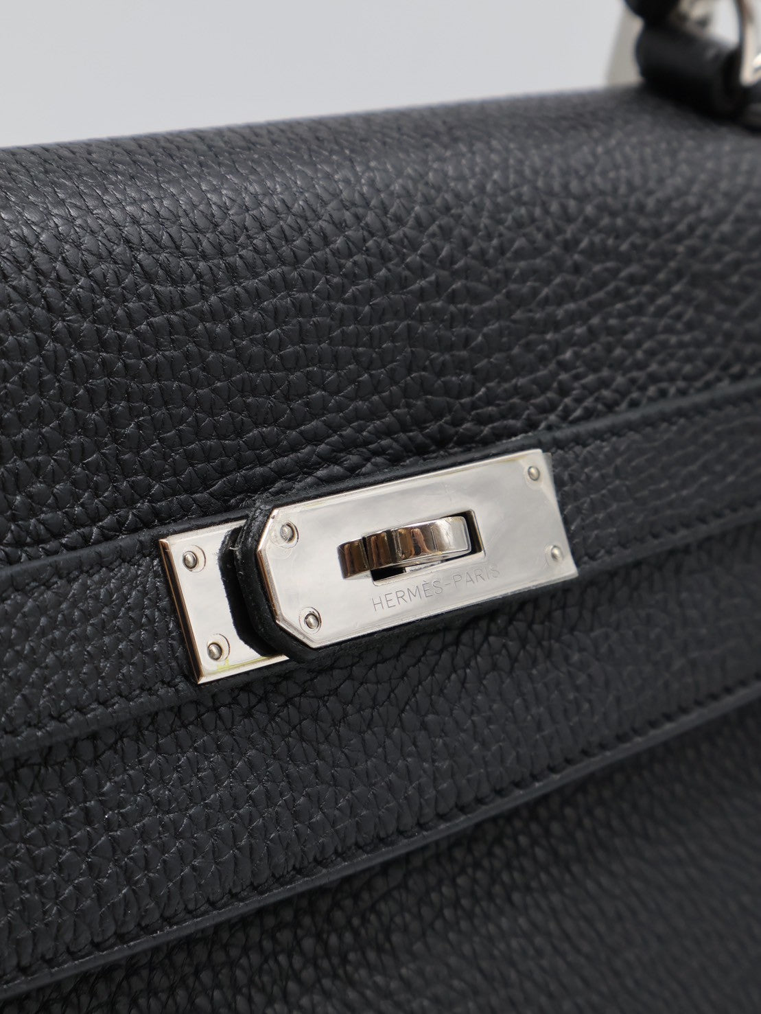HERMES Kelly 32 - 黑銀 🅀