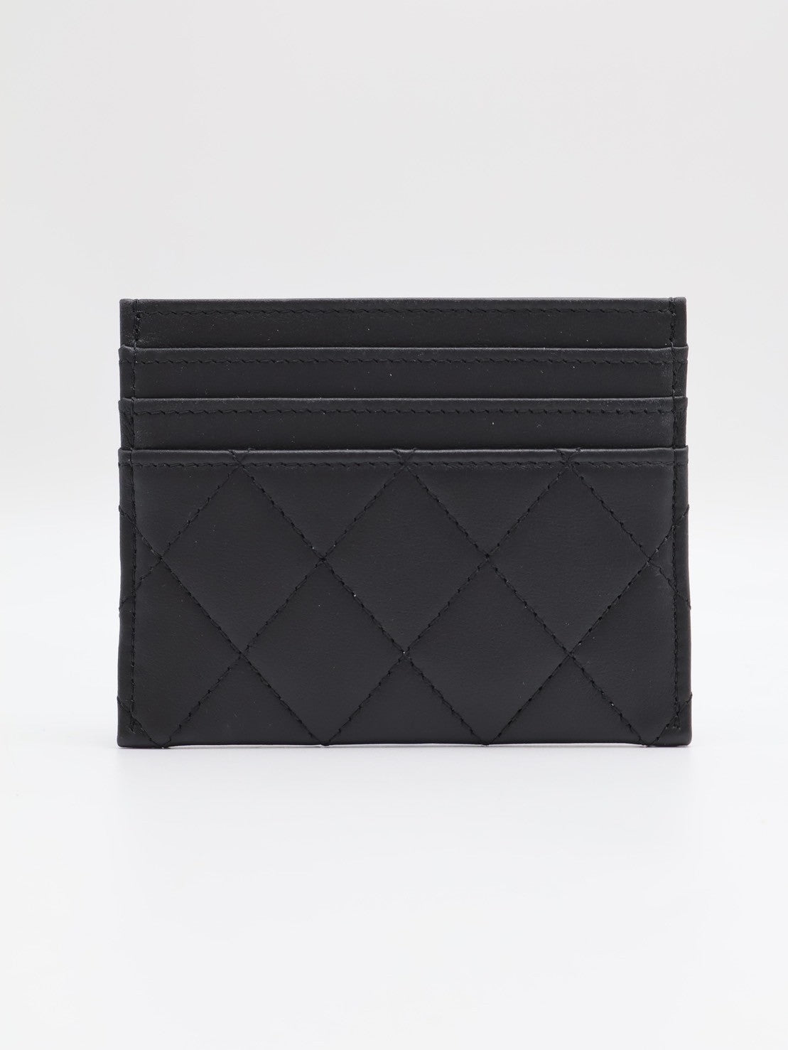 CHANEL 經典羊皮名片夾 - so black