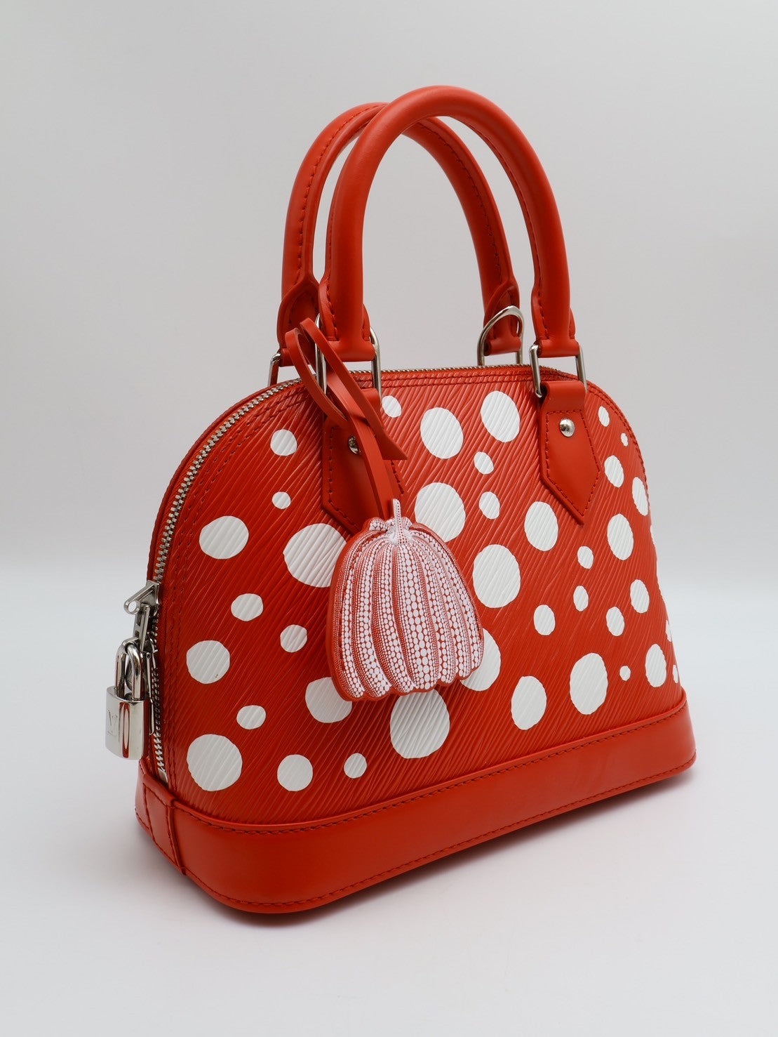 LOUIS VUITTON X 草間彌生聯名款Alma BB貝殼包 - 紅