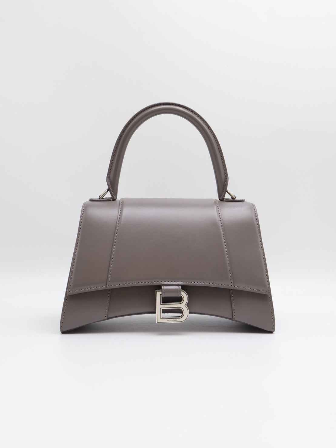Balenciaga 滑面牛皮沙漏包 S - 鐵灰