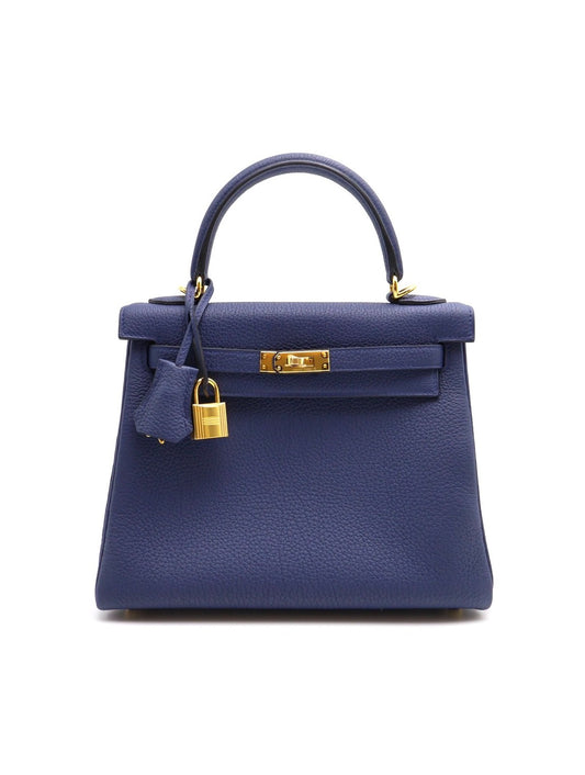 HERMES Kelly 25 - 墨水藍金 W