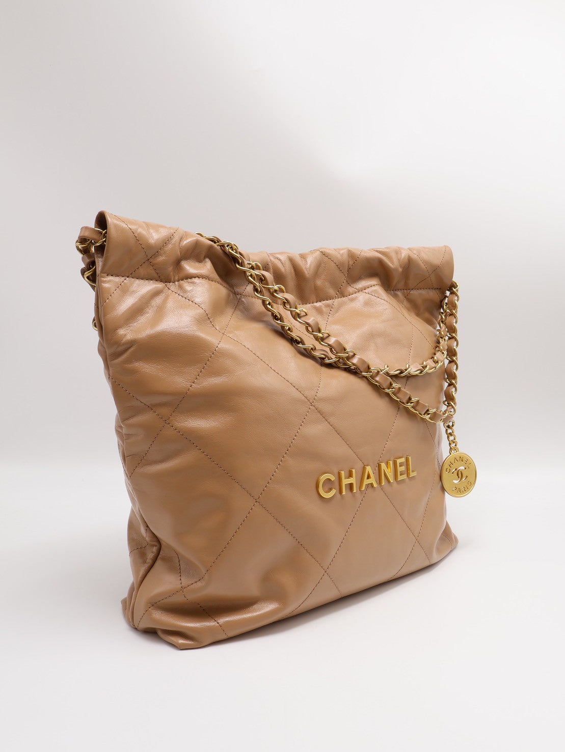 CHANEL 22 Bag - 小號奶茶金