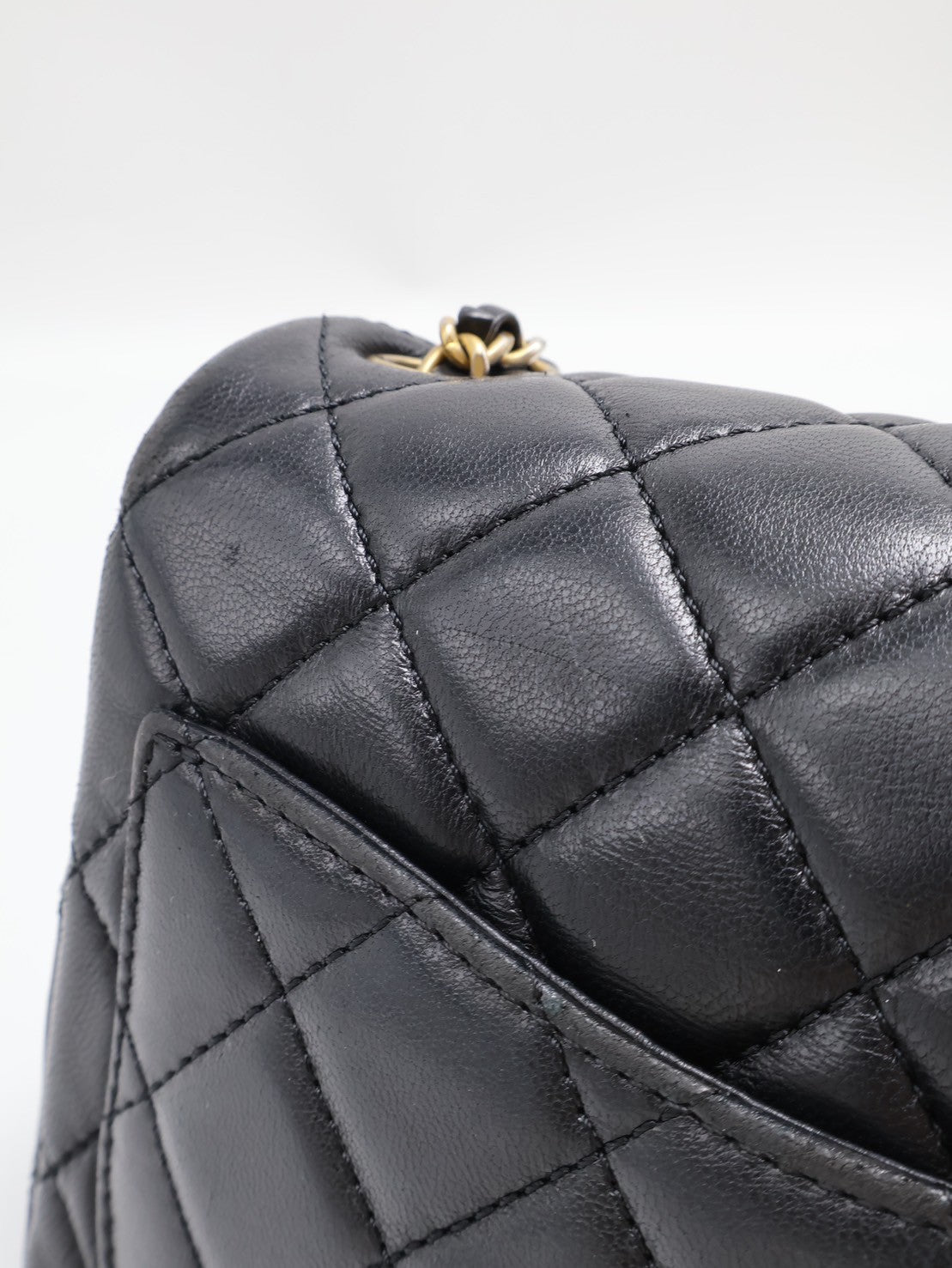 CHANEL 經典口蓋包方胖子 17 - 金球黑金