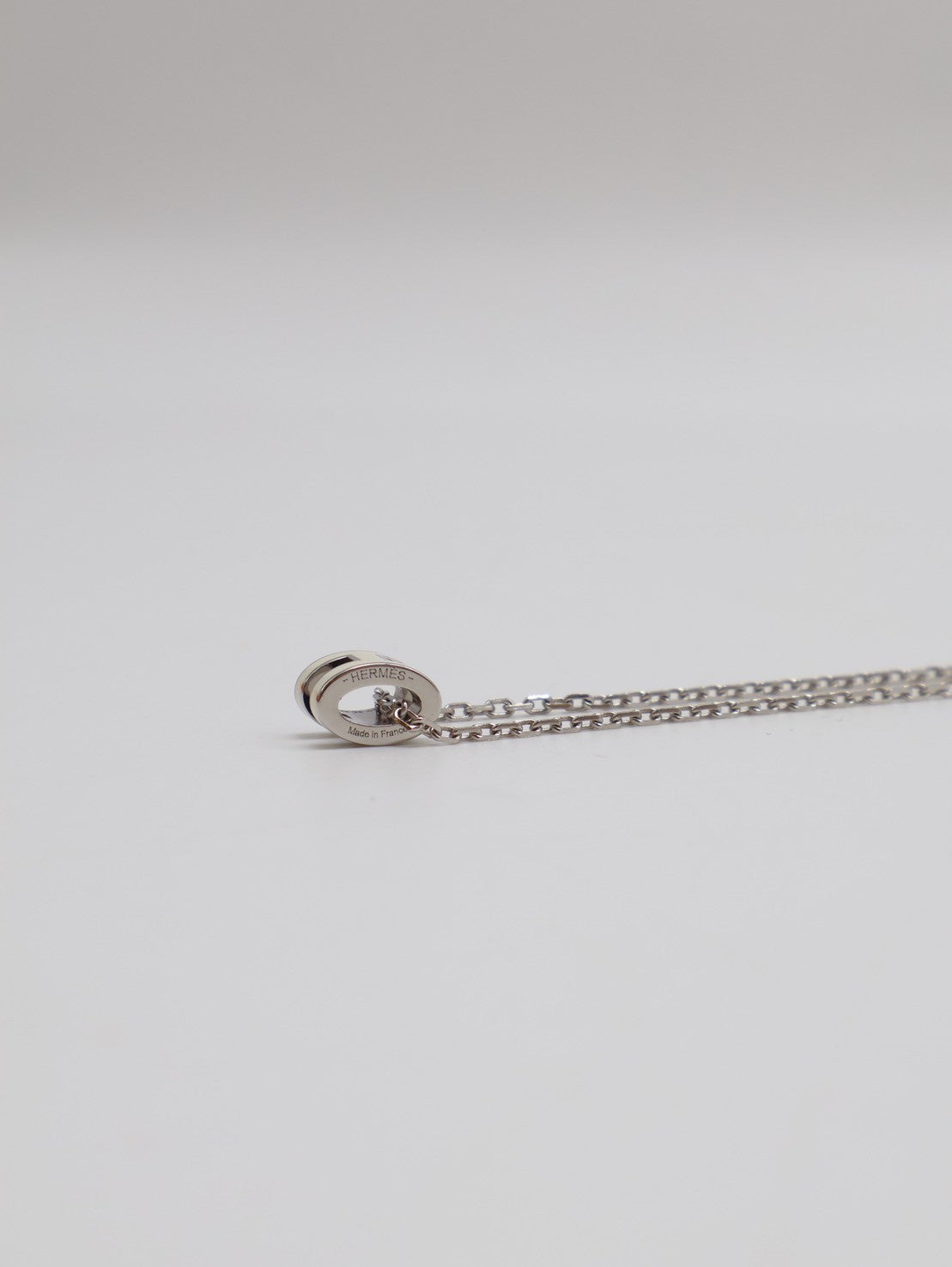 HERMES Mini pop H項鍊 - 白銀