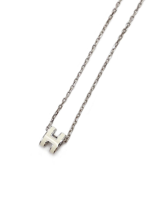 HERMES Mini pop H項鍊 - 白銀