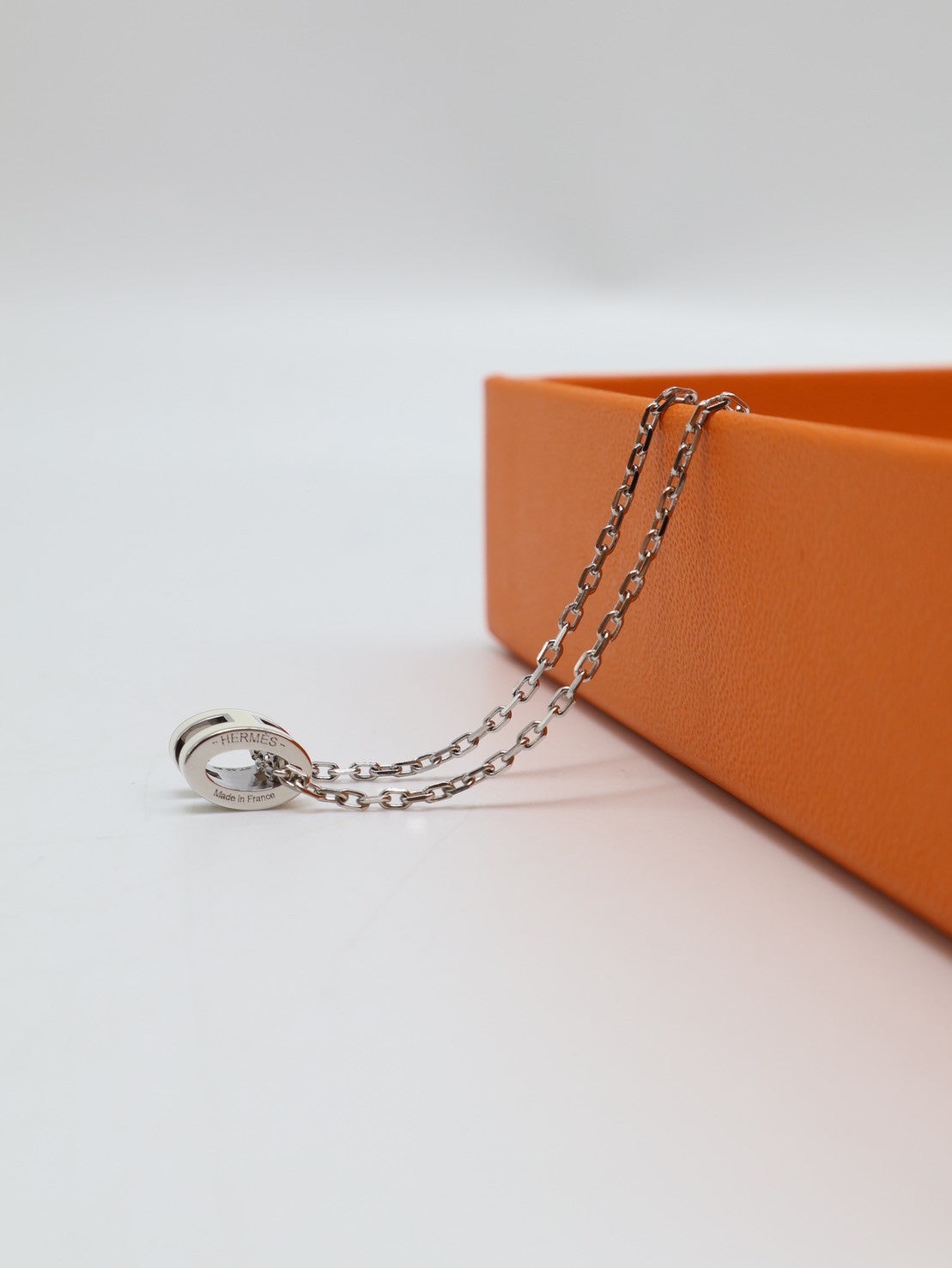 HERMES Mini pop H項鍊 - 白銀