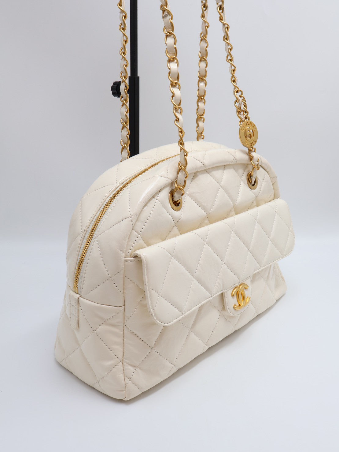 CHANEL 保齡球包 - 大號白金