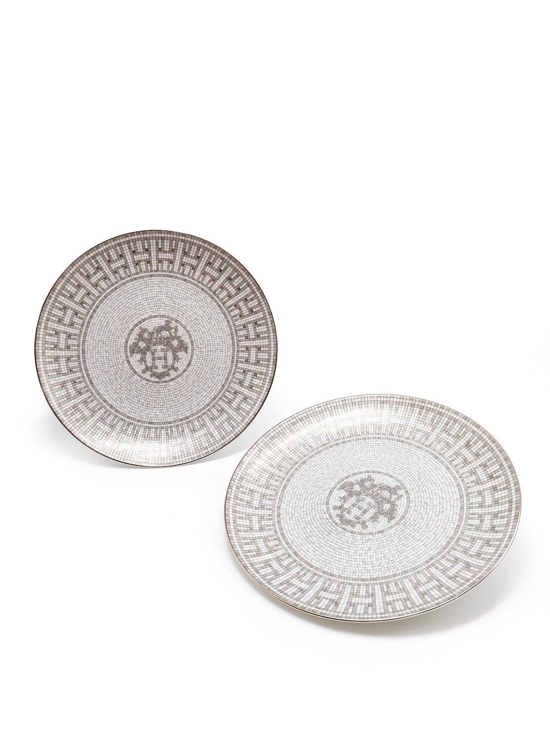HERMES Mosaique au24鉑金馬賽克 - 甜點盤組 21