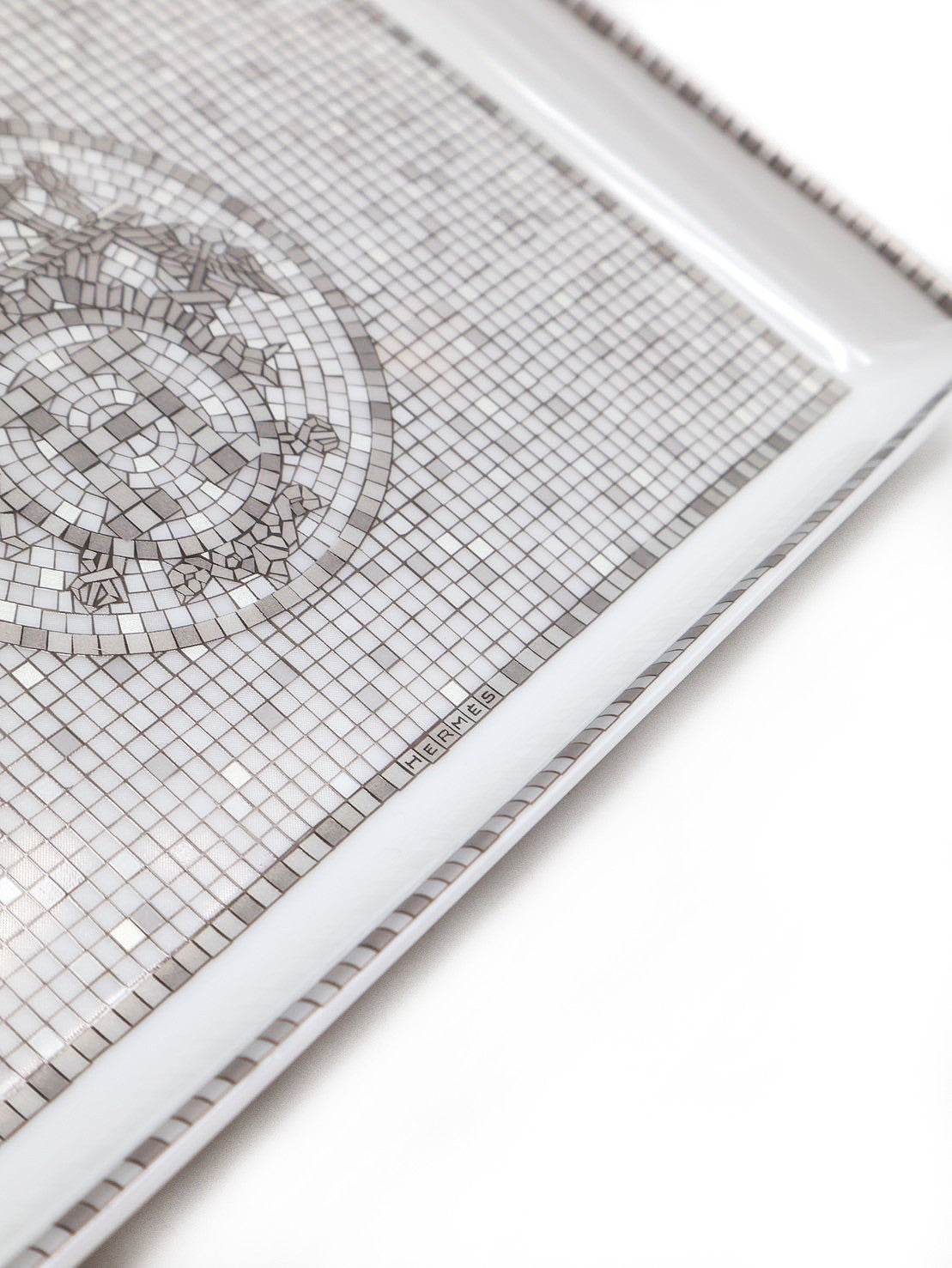 HERMES Mosaique au24鉑金馬賽克 - 托盤 12