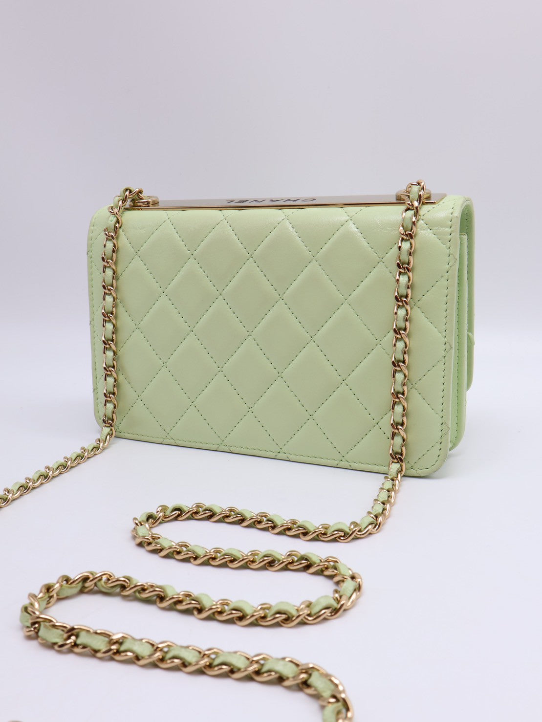CHANEL Trendy WOC - 蘋果綠金