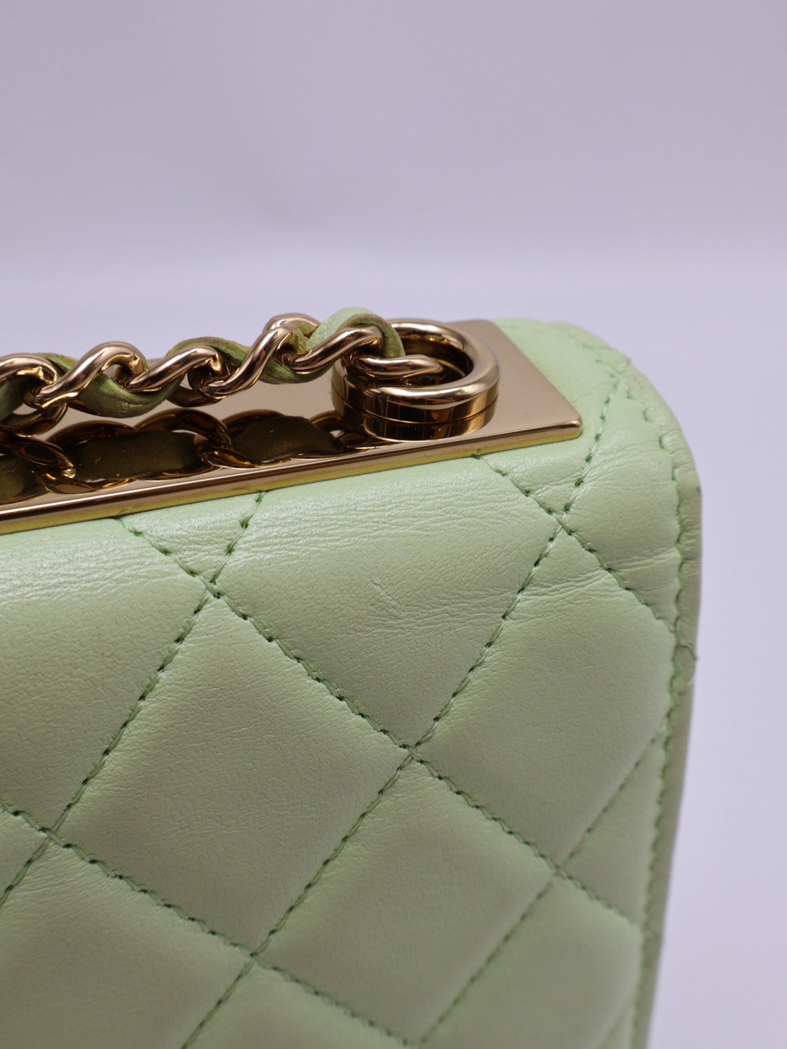 CHANEL Trendy WOC - 蘋果綠金