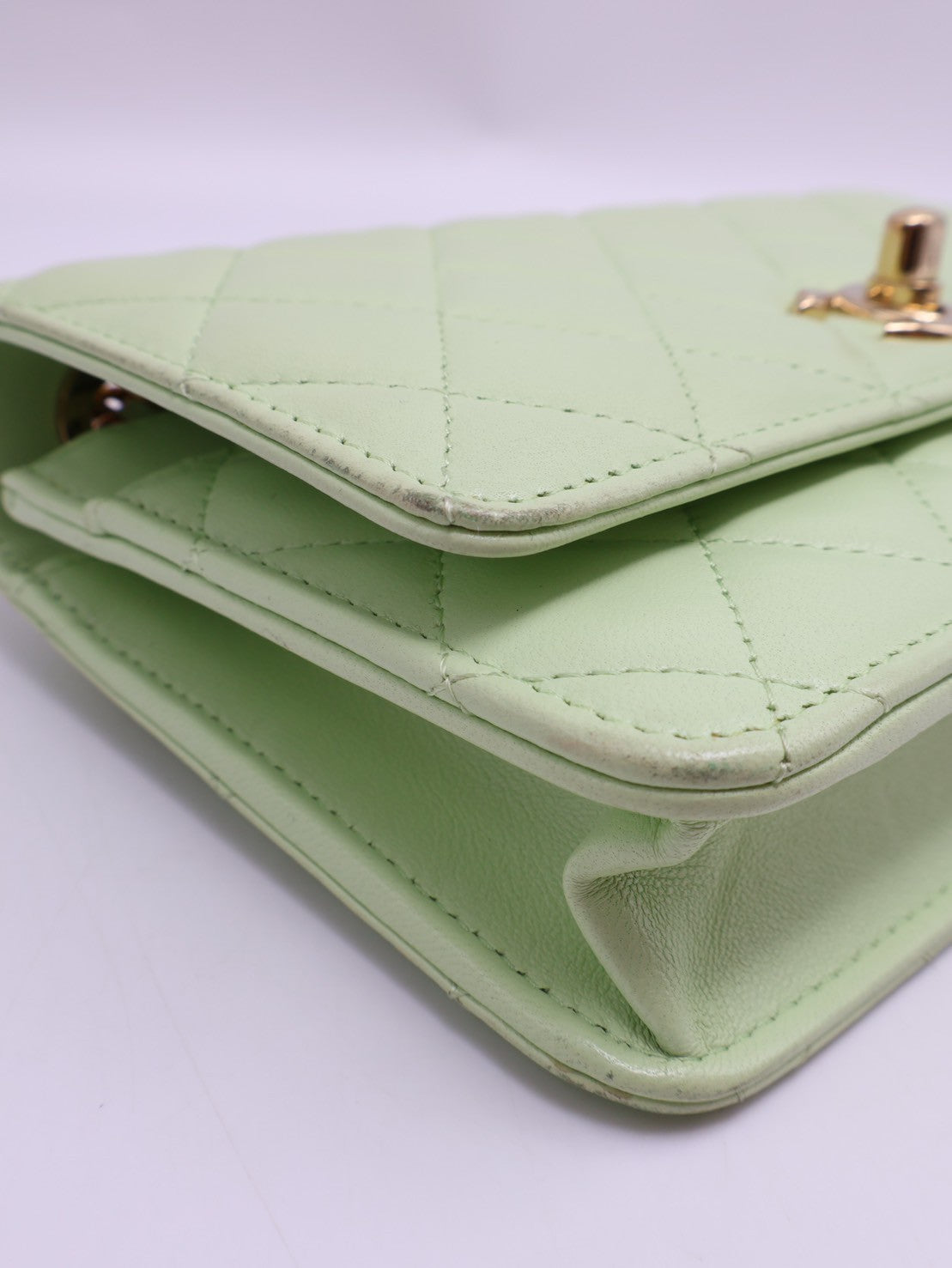 CHANEL Trendy WOC - 蘋果綠金
