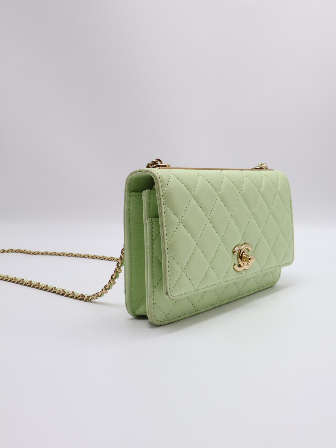 CHANEL Trendy WOC - 蘋果綠金