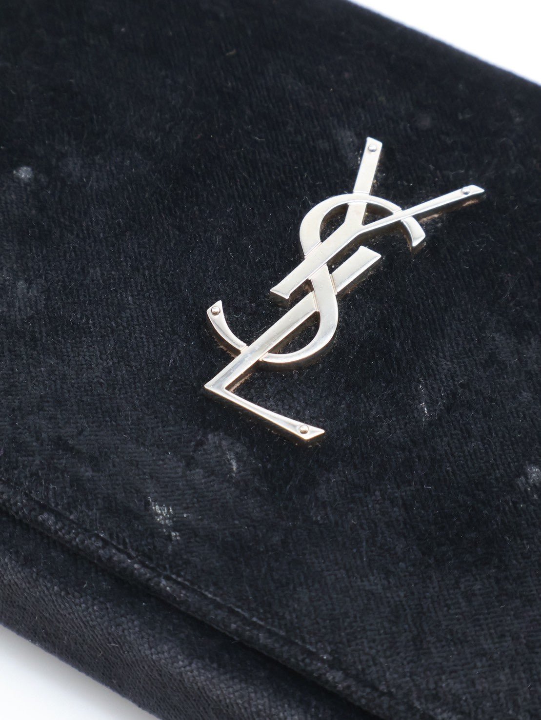 YSL Velvet kate WOC - 黑銀