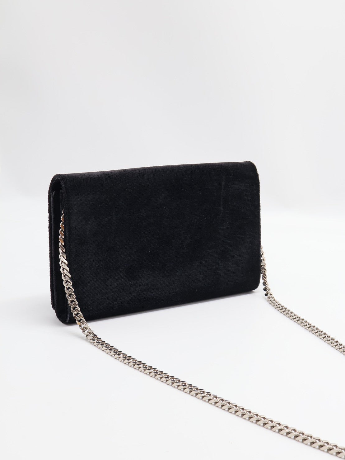 YSL Velvet kate WOC - 黑銀