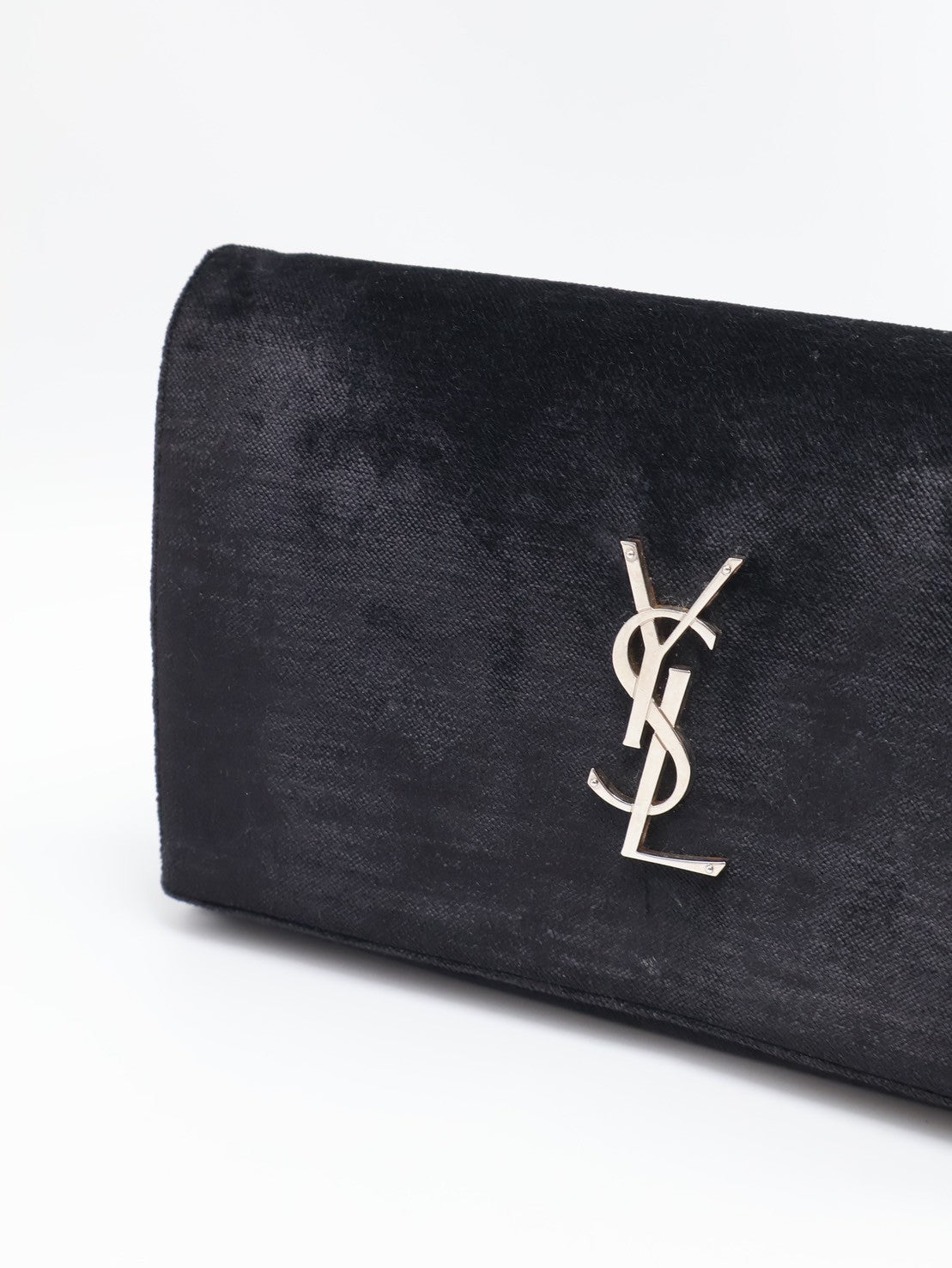 YSL Velvet kate WOC - 黑銀