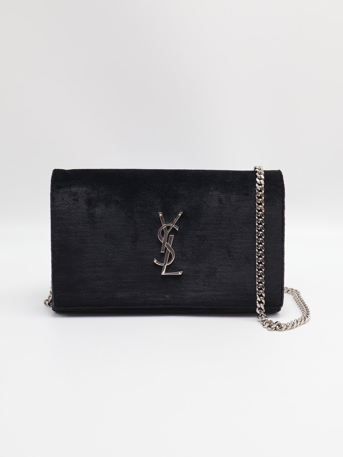 YSL Velvet kate WOC - 黑銀