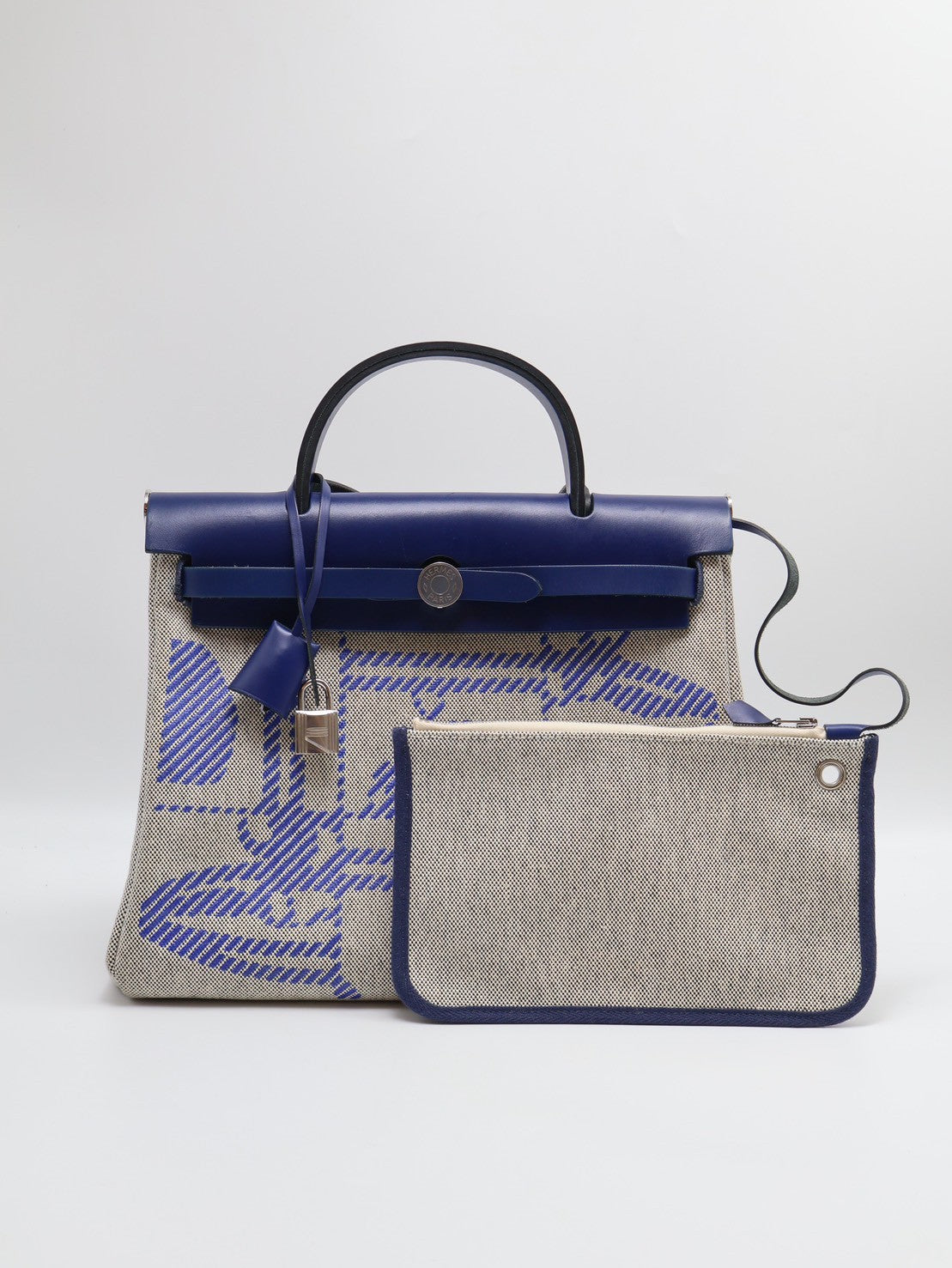 HERMES Herbag zip 31 - 狂躁新娘法國藍銀 Z