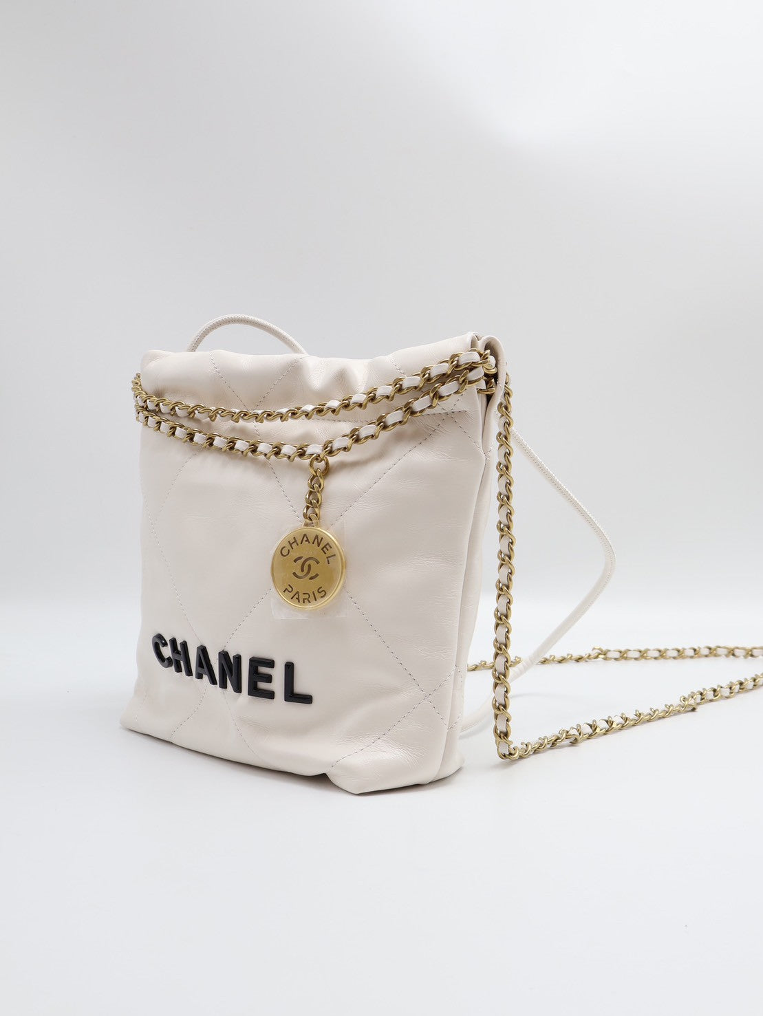 CHANEL 22 Mini bag - 黑字白金