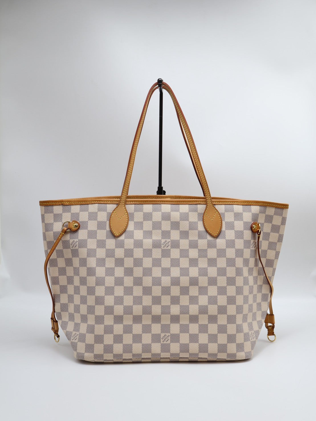 LOUIS VUITTON 棋盤格托特包 - MM米白