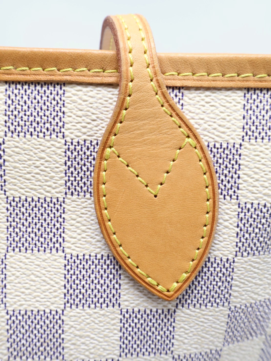 LOUIS VUITTON 棋盤格托特包 - MM米白