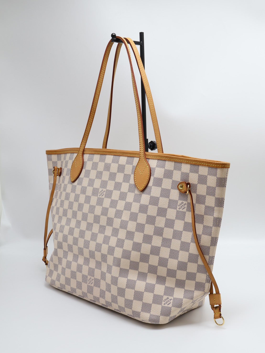 LOUIS VUITTON 棋盤格托特包 - MM米白
