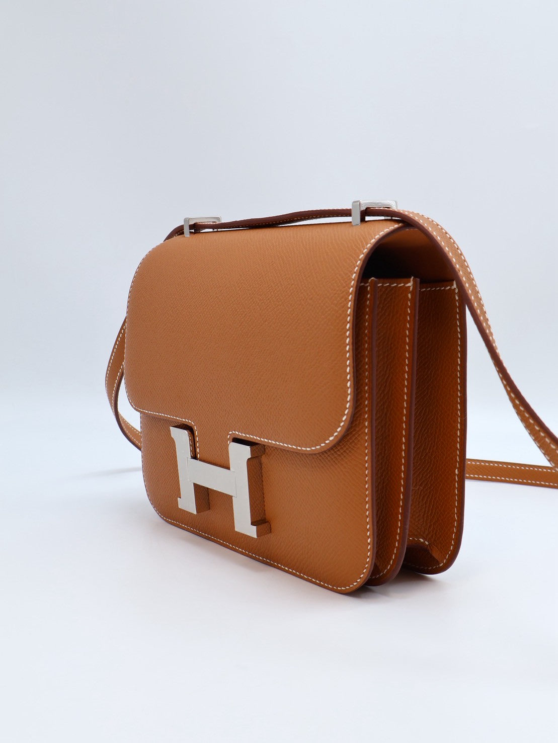 HERMES Mini constance 19 - 金棕銀 W