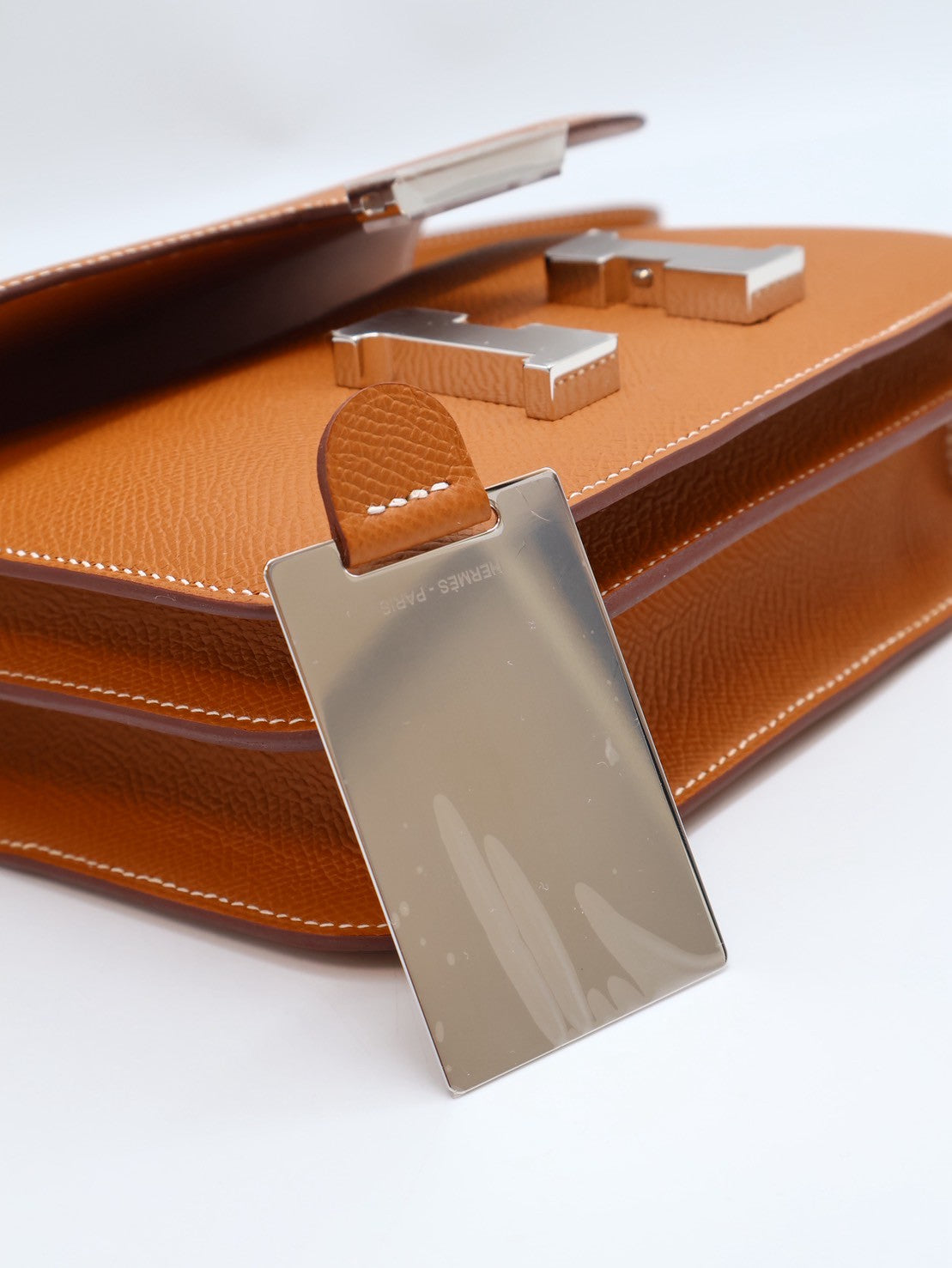 HERMES Mini constance 19 - 金棕銀 W