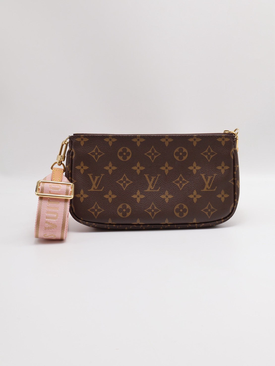 LOUIS VUITTON 三合一老花麻將包 - 粉