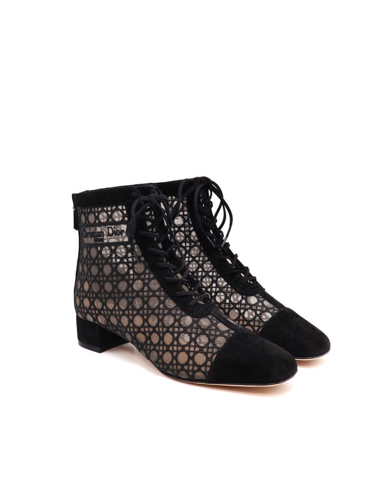 DIOR Naughtily - D透膚低跟短靴 36